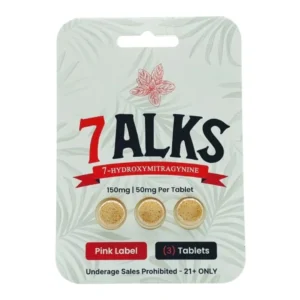 7-Alks 7-OH Kratom Tablets, 50mg x 3ct