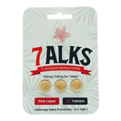 7-Alks 7-OH Kratom Tablets, 50mg x 3ct